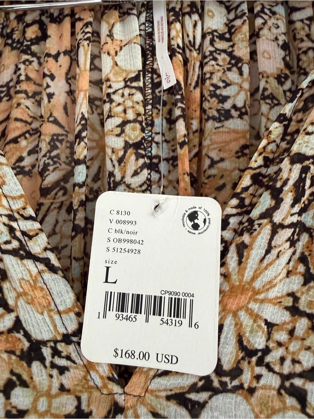 Free People Feeling Groovy Maxi Dress sz L NWT - Picture 5 of 11